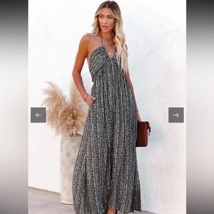 VICI Purchased Gael Pocketed Maxi Dress-Size M NWOT
